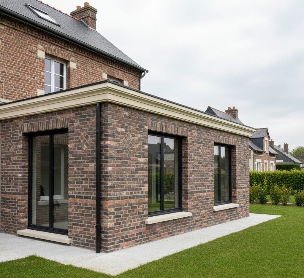 Extension maison maconnerie Nord