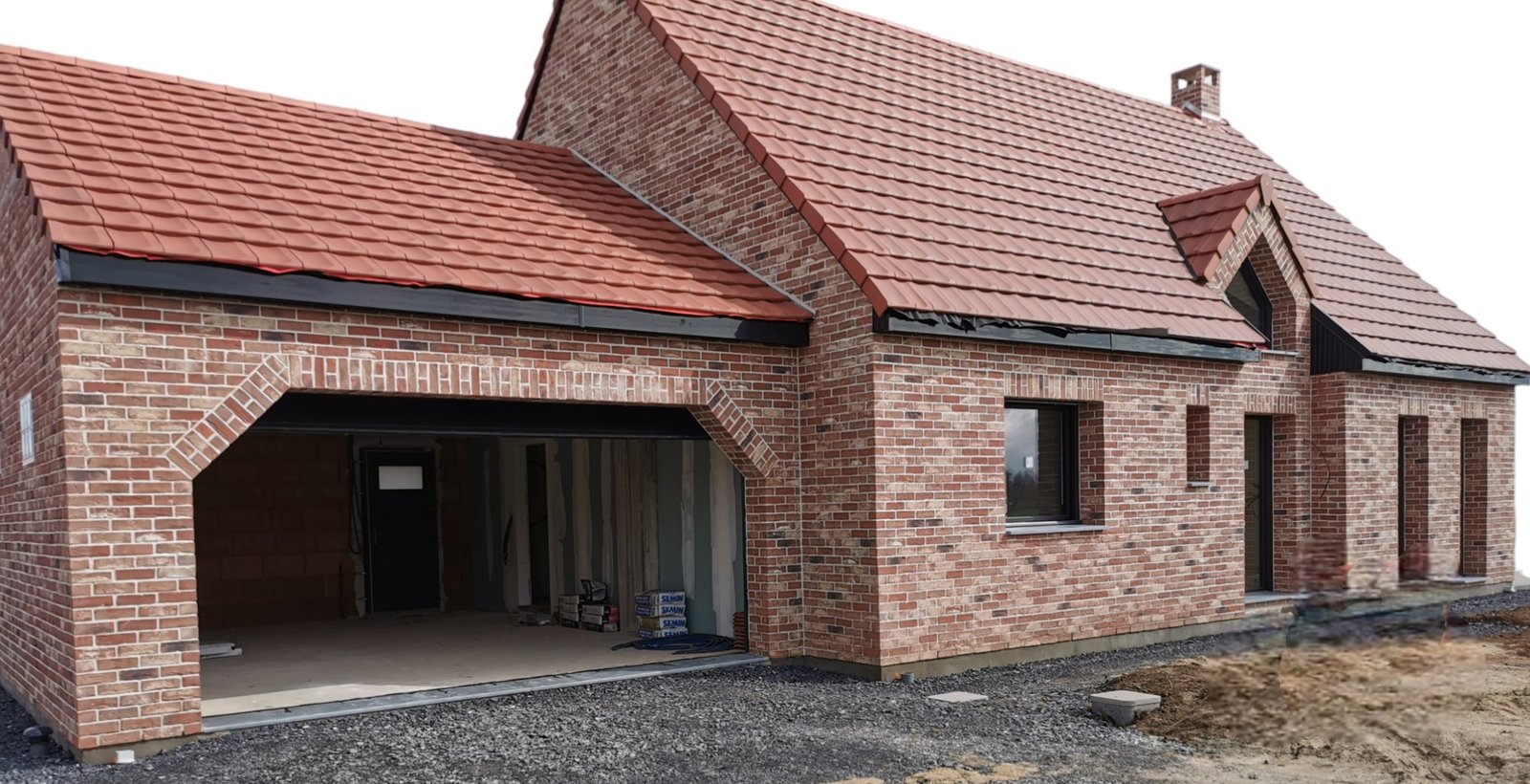 Construction maison individuelle chantier Nord