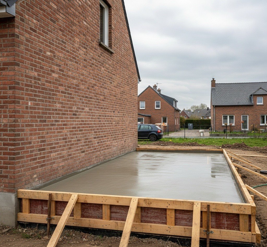 Terrasse beton coule Nord