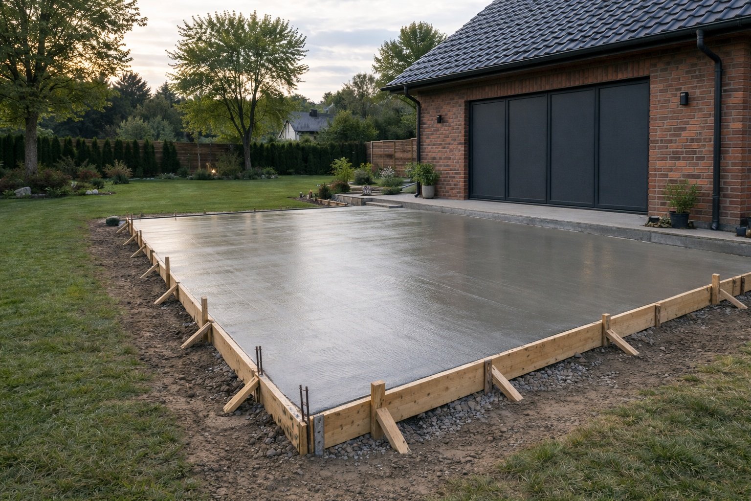 Terrasse maison exterieure Nord